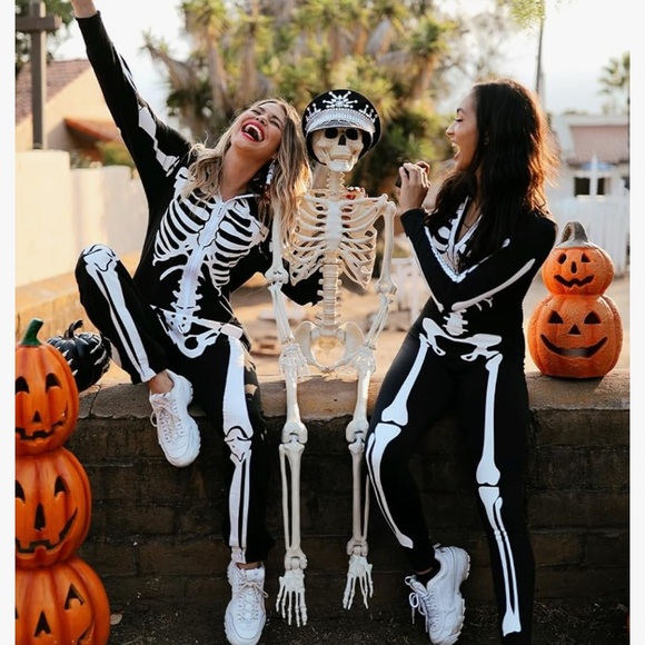 Tipsy Elves Pants - NWT Unisex Tipsy Elves Skelly Onesie